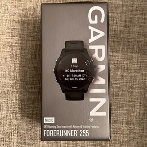 Garmin Forerunner 255 in Slate Gray color with music - brand new, in box